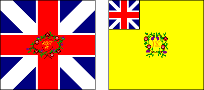 Huntingdonshire pre 1850 The 31st Regiment of Foot  Regimental colours flag 